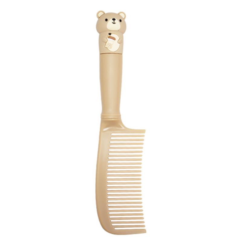 

Milk Tea Bear Cute Hair Comb Anti-static Curly Hair Mini Portable Travel Comb Hairbrush Kids Girls Comb Hair Brush Styling Tools