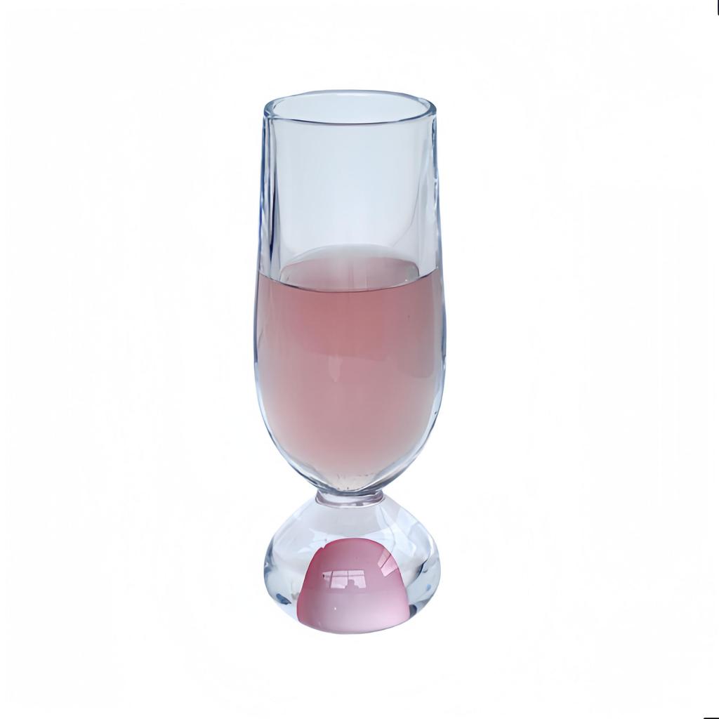 Colorful Round Bottom Glass Cup for Drinks