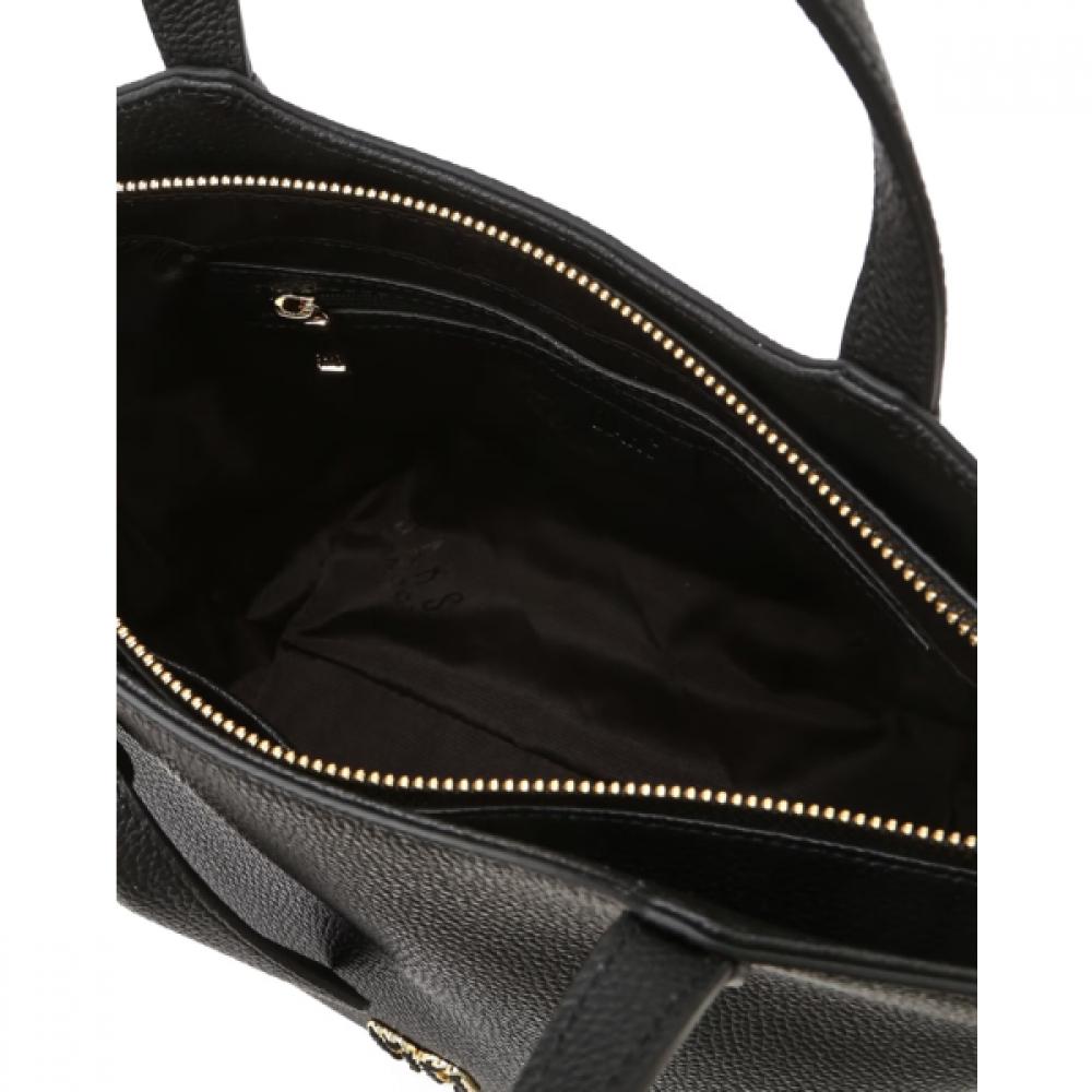 Daks Black Dd Logo Leather Tote Bag Dcba6e330bk