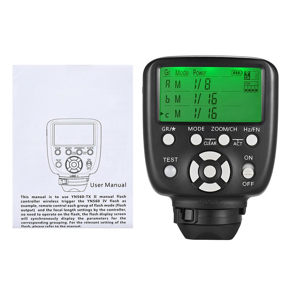 YN560 TX II Manual Flash Trigger Remote Controller LCD Transmitter for Canon DSLR Camera to YN560III YN560IV YN660