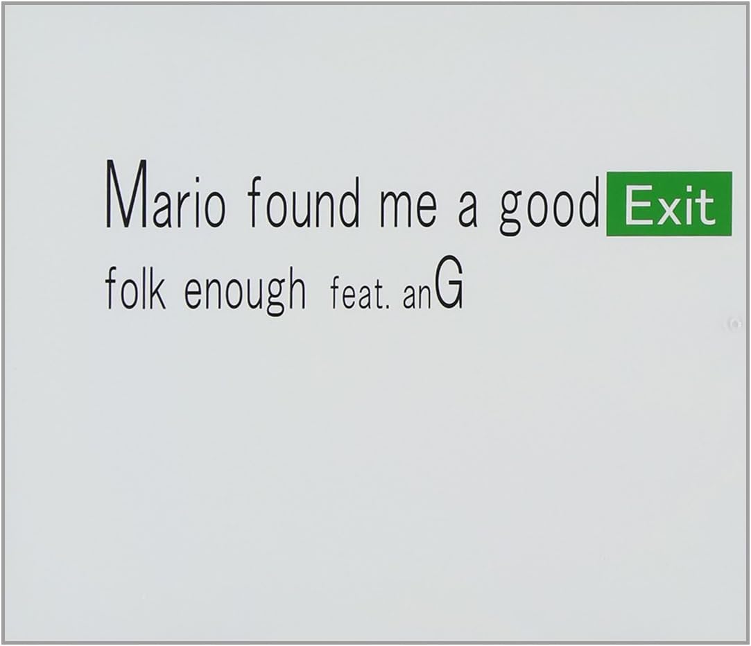 

CD FOLK ENOUGH,ANG - Mario found me a good Exit JUNK008 Japan ObiMusic Others Used