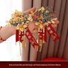Dragon & Phoenix Wedding Corsage Set: 2 Corsages for Bride, Groom, & Parents