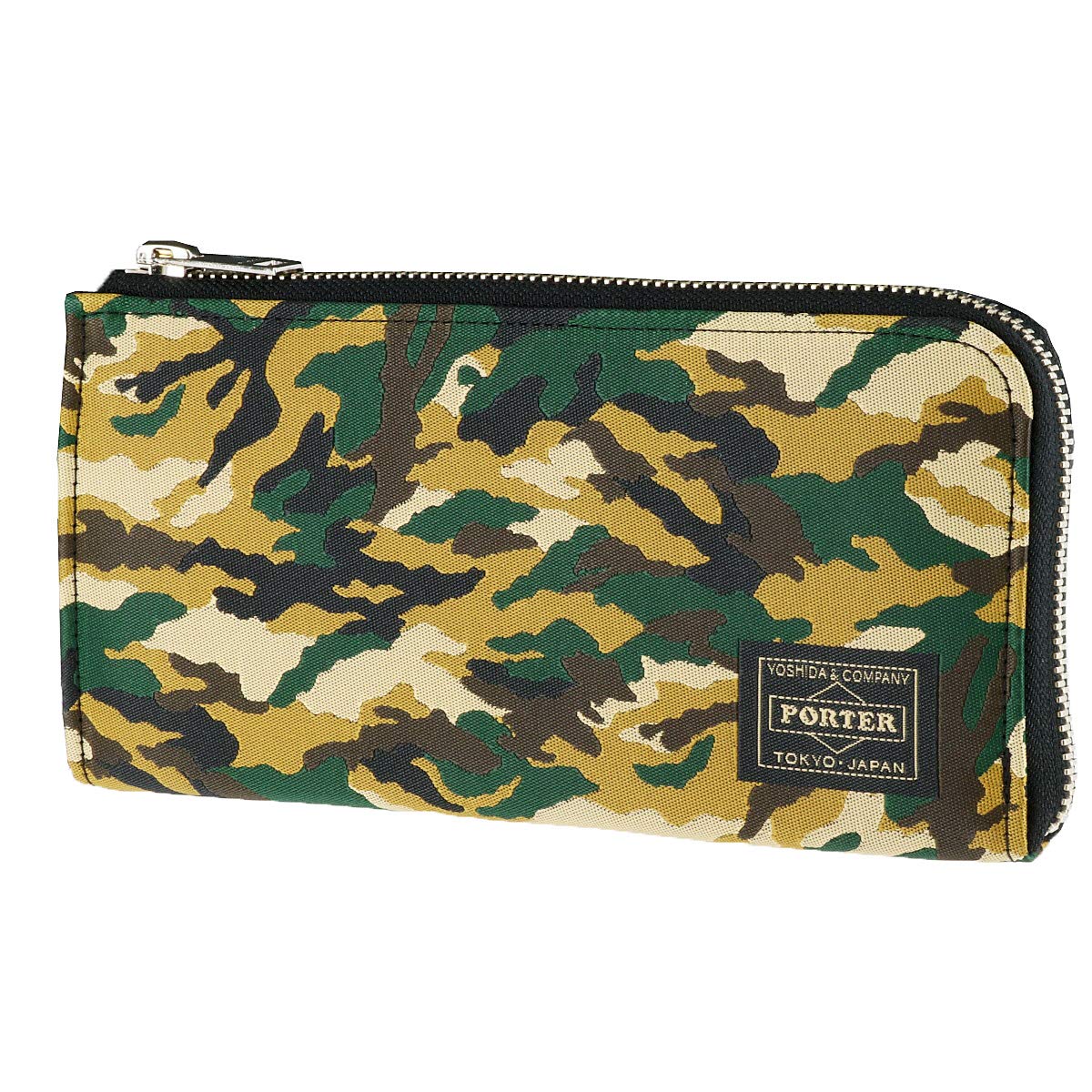 

zipper long wallet GHILLIE Woodland Camo [Porter] L-shaped 886-16139 3.