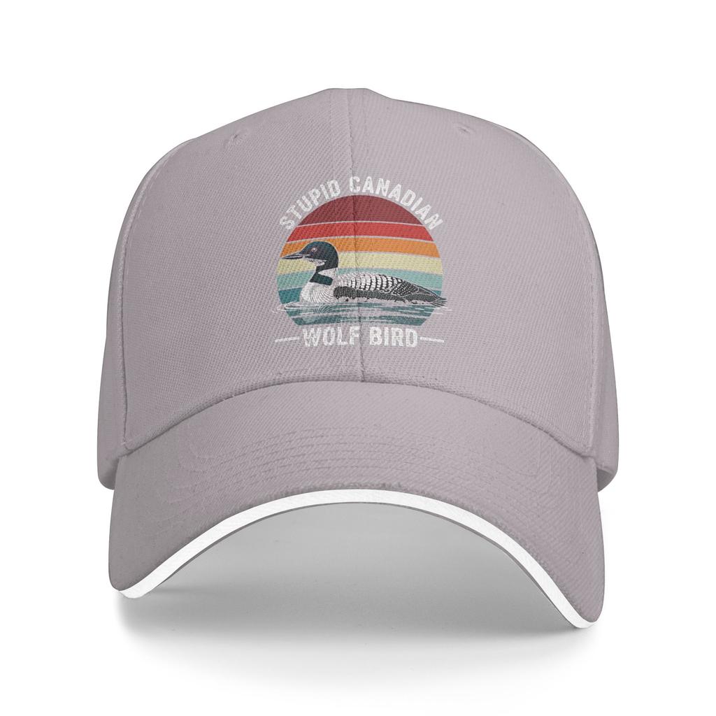 Summer Casual Baseball Cap Heated Rivalry Stupid Canadian Wolf Bird Running Hippie Hip Hop Hats Couple Streetwear Snapback Cap