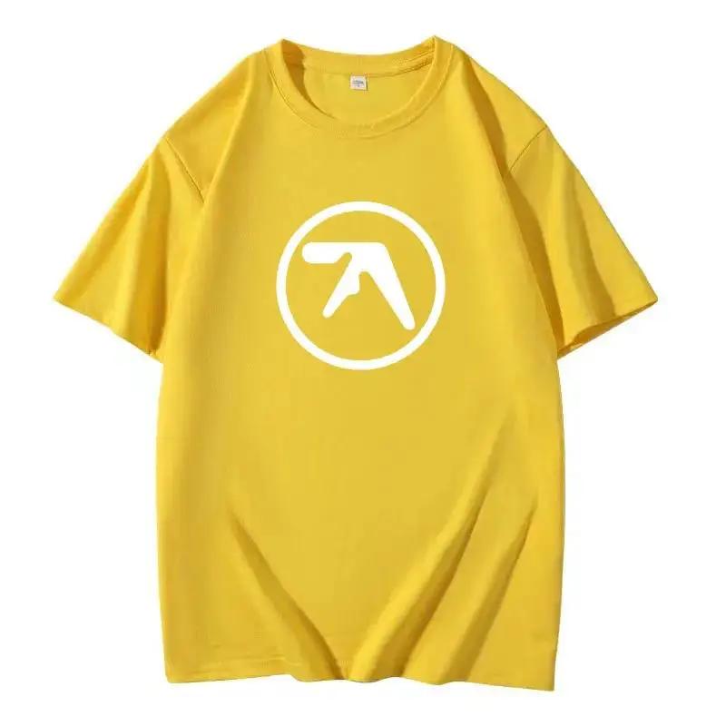 2025 Men's Black T-Shirt Men T Shirt Print Short Sleeve T-shirt Male Funny Present Fashion Aphex Twin Short Sleeves