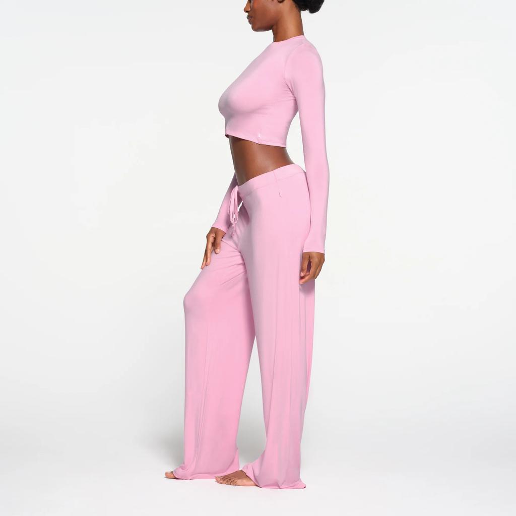 SKIMS Crop Long Sleeve Crew Neck T-Shirt Women tops TP-LST-5739W-BBG