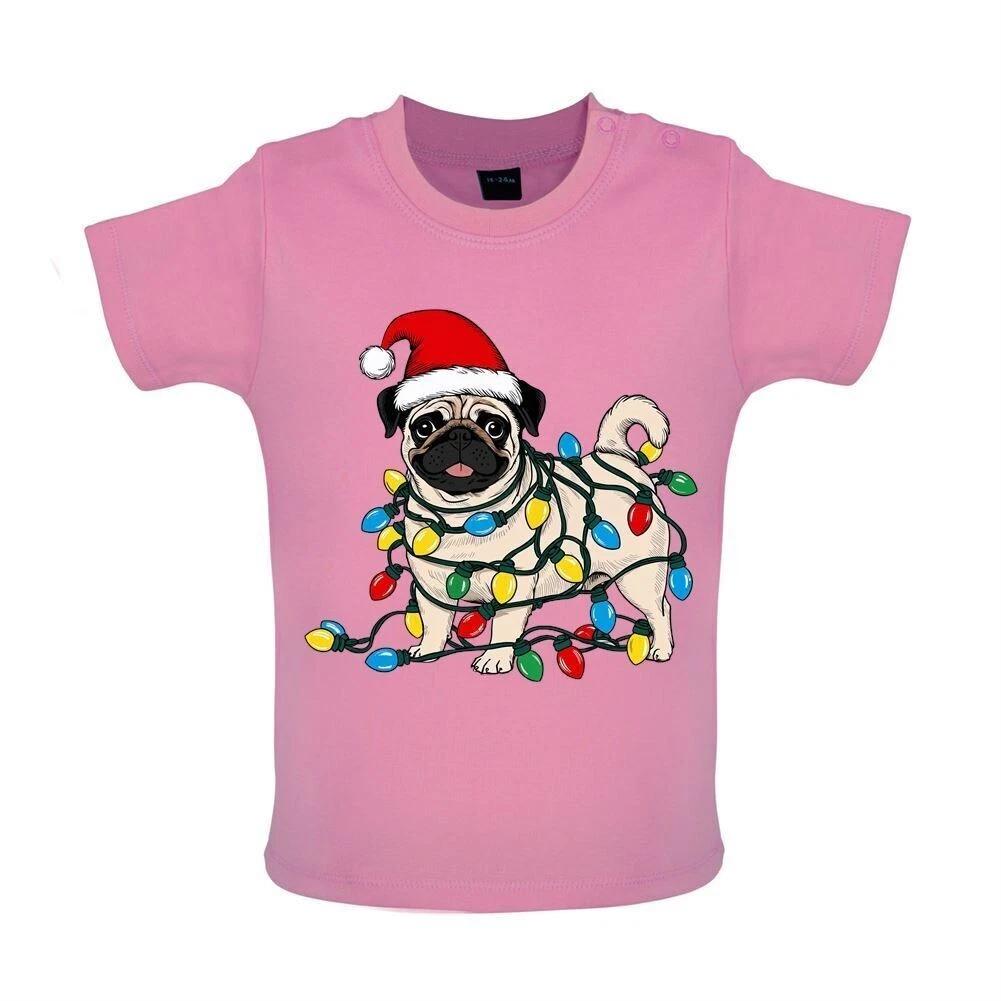 Christmas Dog Pug - Child T-Shirt / Bodysuit - Christmas Dogs Breed Love 160