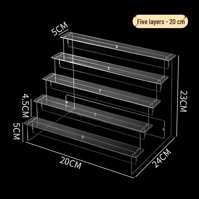 Transparent Multilayer Acrylic Display Stand for Figurines and Dolls