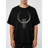 Maglietta da uomo Quake II Retro Gaming - T-shirt a maniche corte con logo iconico e stampa digitale, Maglietta vintage da giocatore per abbigliamento casual e eventi di gaming