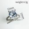 Jewelry Eight Hearts Eight Arrows Double Layer Winding Round Diamond Ring Simple Cross Creative Ring