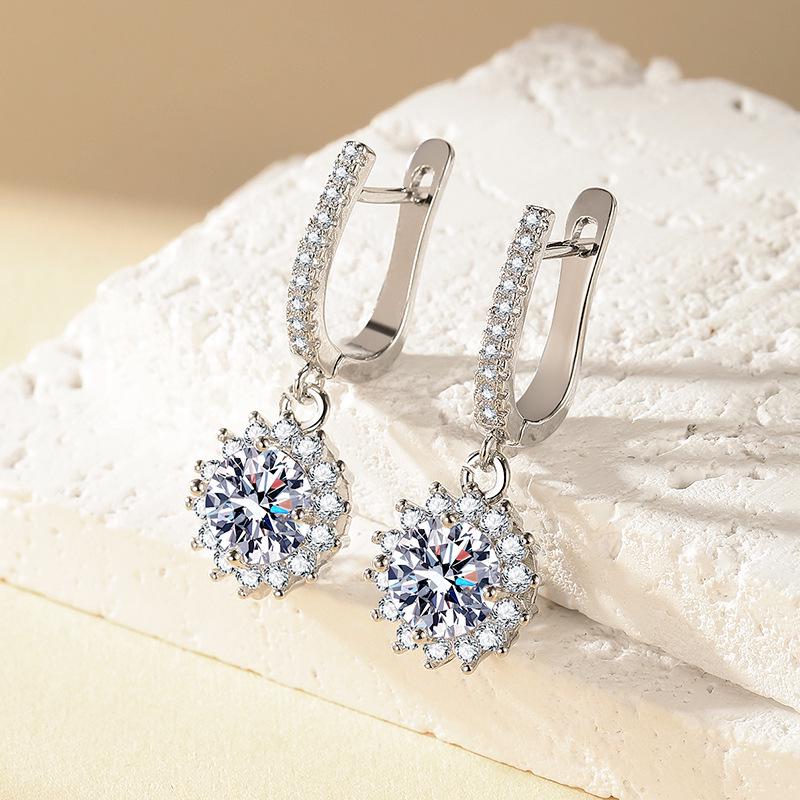 Southeast Asia Luxury Sunflower Earrings - Niche High-End Celebrity Studs