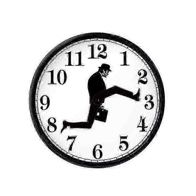 Inspired Silly Walk Wall Clock Creative Silent Non-Ticking Clock Modern Wall Clock Unique Home Art Decor Gift