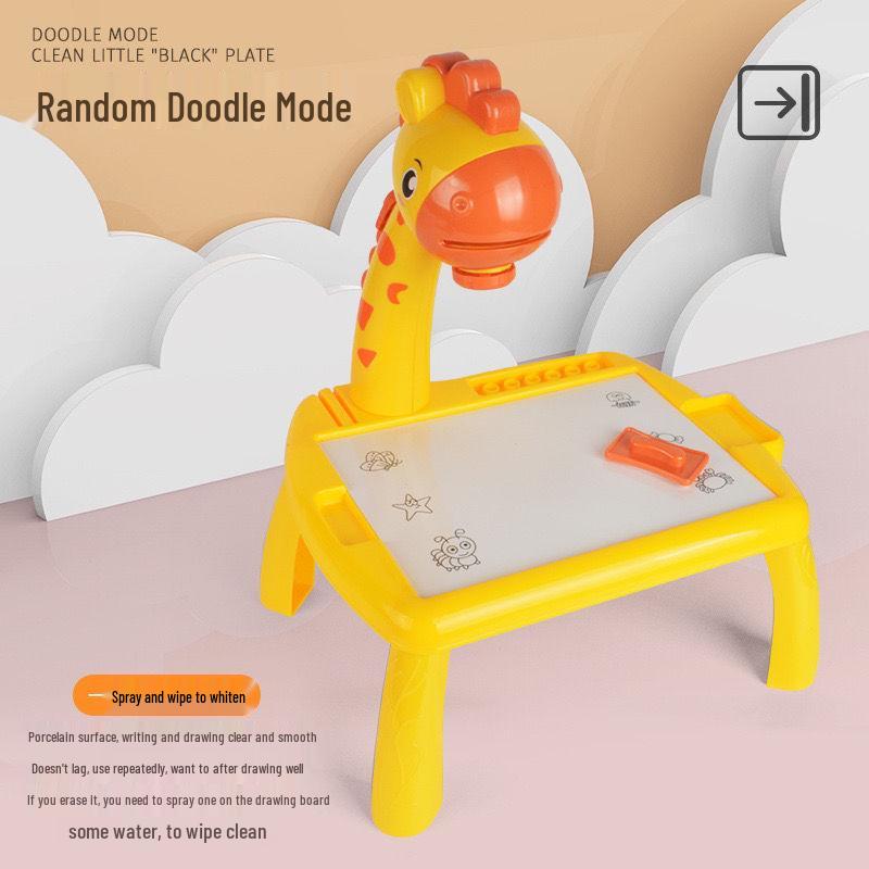Deer-Shaped Multifunctional Projection Drawing and Writing Table for Kids