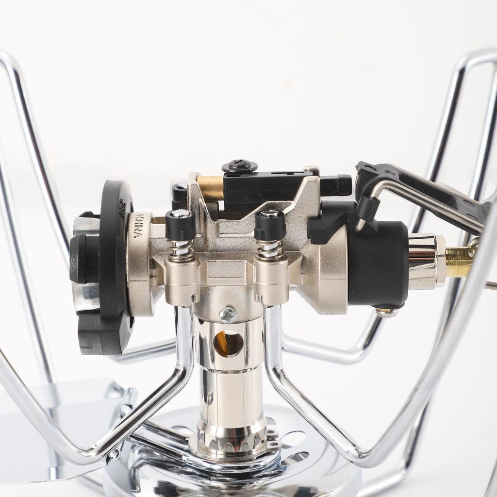 Camping Stove Spider Portable Manual Butane Stove Burner Gas Stove with Piezo Ignition Outdoor Cookware Head Furnace