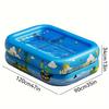 1PC Inflatable Outdoor Pool, Durable PVC Material,  Multiple Components for Outdoor bathtub Backyard Fun and Family Gatherings