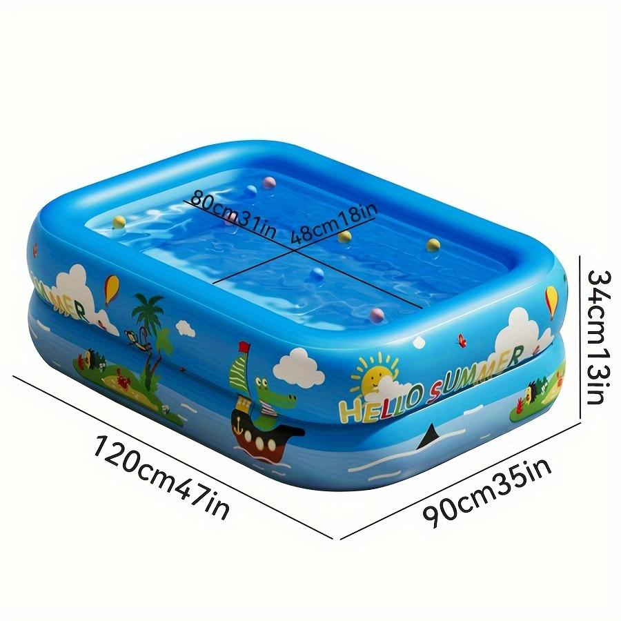 1PC Inflatable Outdoor Pool, Durable PVC Material,  Multiple Components for Outdoor bathtub Backyard Fun and Family Gatherings