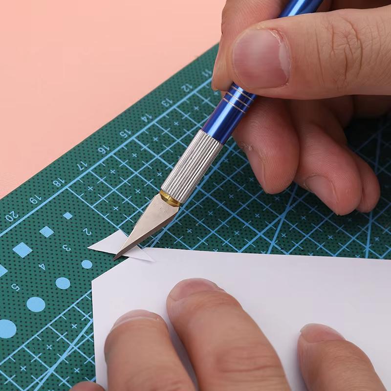 17Pcs Knife Blades Precision Craft Knife Set , For DIY Artwork, Cutting, Models, Scrapbook Leather Carving Tool Carving Knife