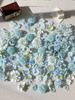 Blue Series Mix & Match DIY Handcrafted Small Flower Heads for Hairpins, Headdress, Wreath, and Flower Wall Decoration