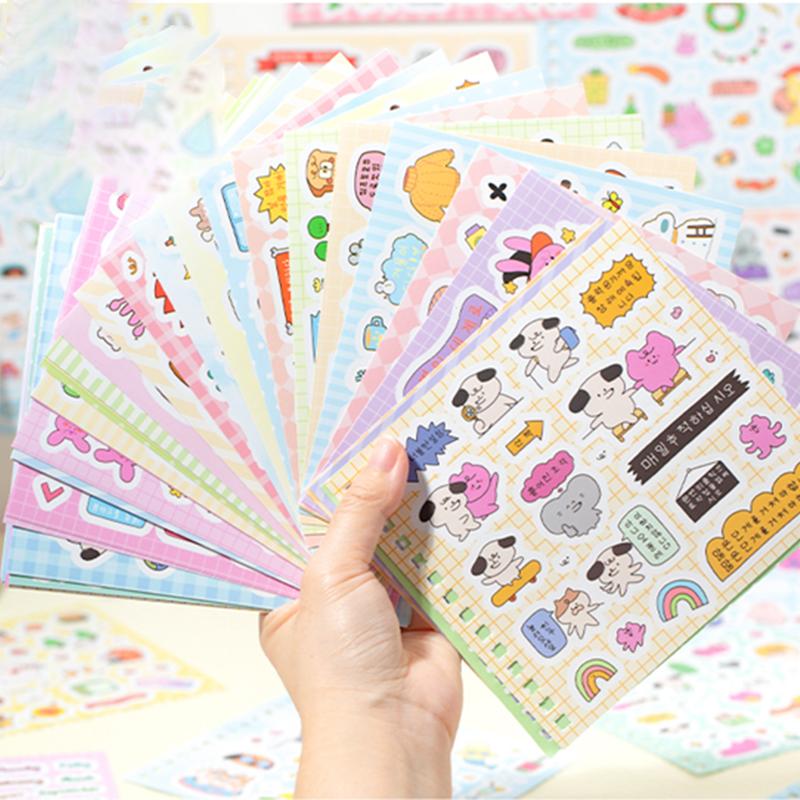 Mr. Paper 60sheets/bag Small Kawill Pet Diary Sticker Book DIY Handbook Scrapbook Phone Case Photo Frame Calendar
