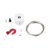 Steel Wire Rope RC Winch Spool Silver Red RC Crawler Winch  Simulation Climbing Car