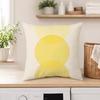 Soyut Bohem Dekoratif Yastık Kılıfı, 18"x18" Bohem Minimalist Bitki Gün Batımı Geometri Yastık Kılıfı Kanepe Koltuk Yatak Oturma Odası İçin