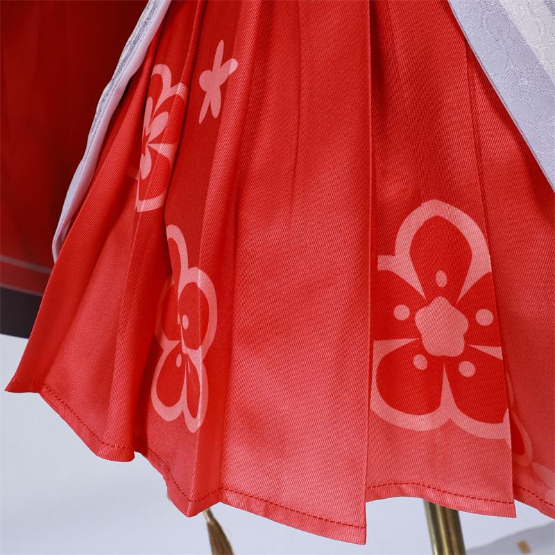 Genshin Impact Lantern Rite Hu Tao Cosplay Costume Cherries Snow Laden Hu Tao Women Costume Halloween Role Play Dress