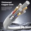 TOOCKI TX110C3 1m 100W Mini Zinc Alloy USB-C to USB-C Cable 480Mbps Data Fast Transfer Cable with Smart Chip
