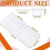 100 Pieces Empty Wax Melt Molds Clear Plastic Clamshell Mould for Candle Making 6XDE