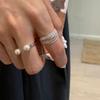 Niche High-End Pearl Multi-Layer Ring: Unique Fashion for Women