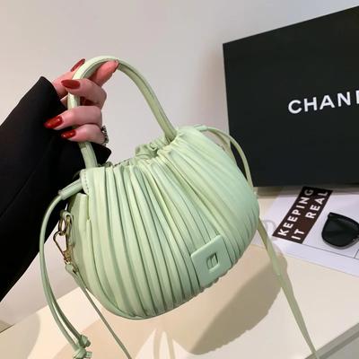 Modemerk Design Crossbody Tas voor Vrouwen Luxe Vintage Schouder Handtas Vrouwelijke Tote Bag Casual PU Leren Emmer Tas