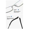 Vintage Metal Half Frame Reading Glasses Men's Business High Definition Anti Blue Light  Far Sight Eyeglasses with Diopter +2.5