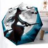 1pc Witch Moon Automatic Open/Close Umbrella, Windproof, Folding Compact Umbrella with Lightweight Design for Women/Men020