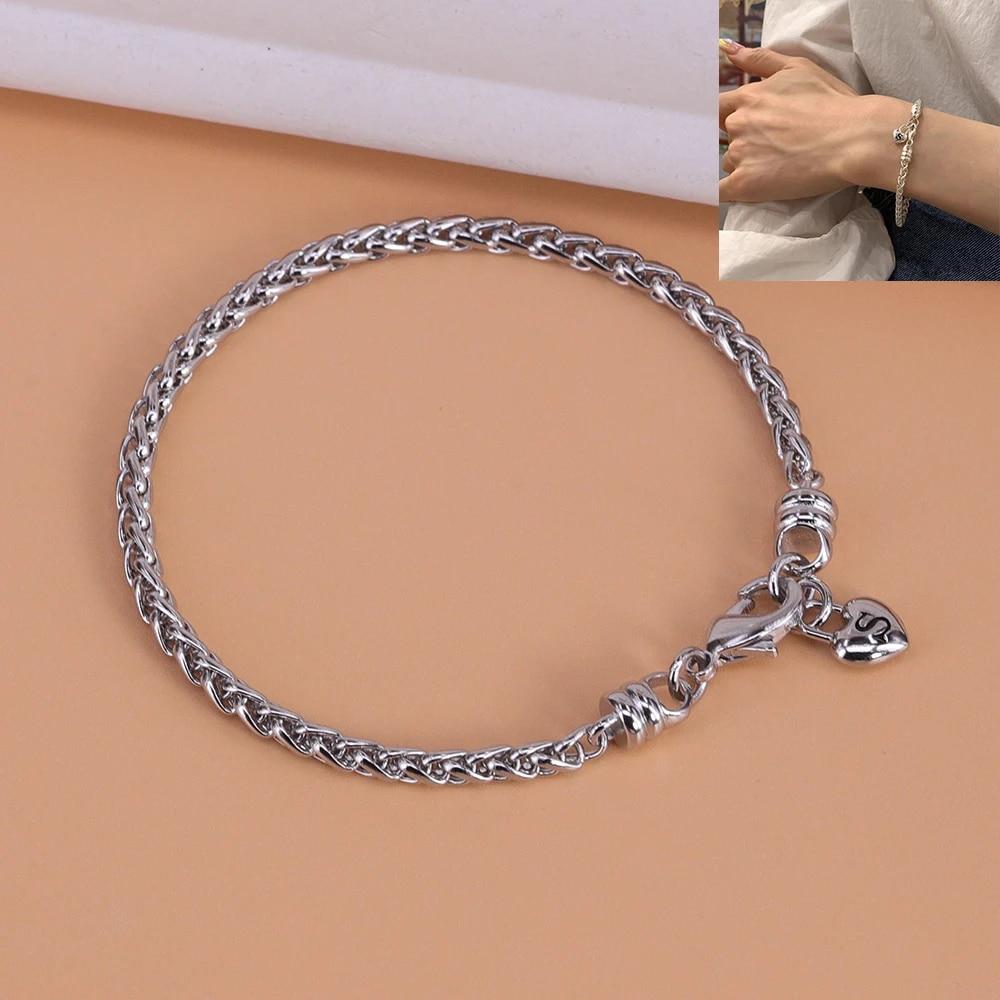 VENTFILLE Bracelet en argent sterling 925 avec perles et nœuds en bambou pour femme et fille, bijoux coréens simples, cadeau d'anniversaire, livraison directe