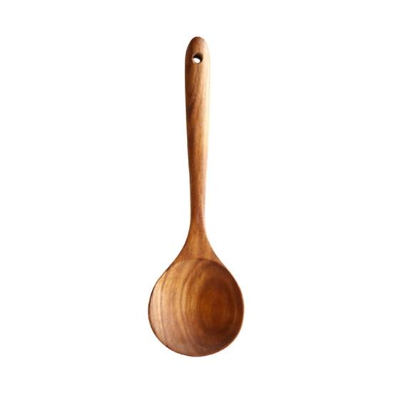 Wooden Cooking Utensils Cooking Spatulas Soup Ladles And Rice Spoons Nonstick Kitchen Tools for Comfortable Grip And Easy Cleaning