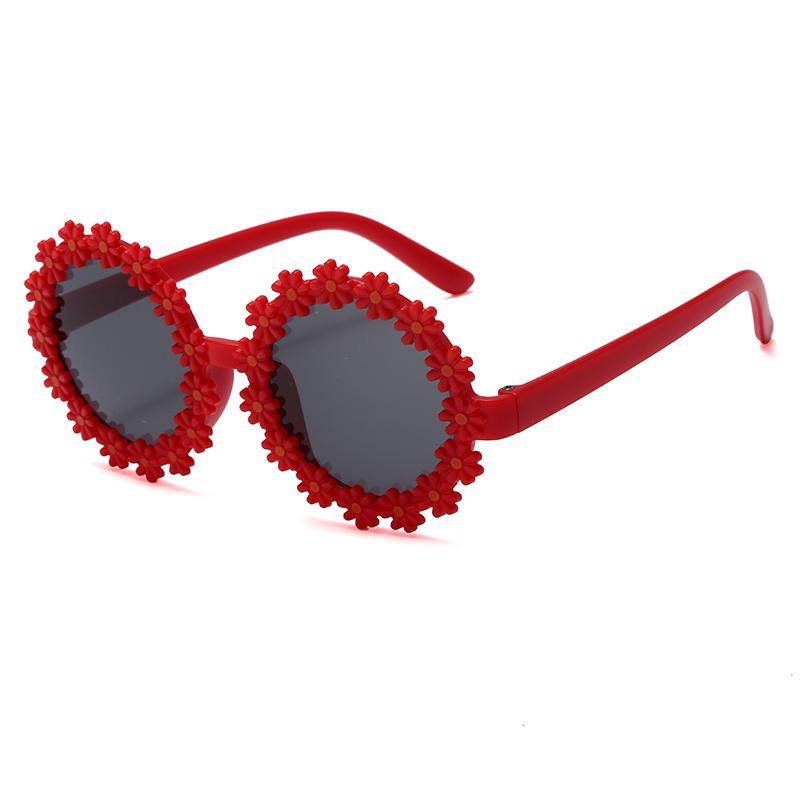 Kids Round Flower Sun Glasses Cute Daisy Sunglasses Outdoor Sun Protection Shades Fashion Funny Party Eyewear