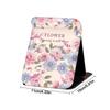 Floral Vanity Mirror Standing Compact Mirror Portable Desktop Makeup Mirror  for Student Dormitory