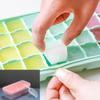 Ice Cube Tray with Lid and Scoop 36 Grids Large Capacity Ice Maker Mold with Bin Stackable Square Ice Cube Container Reusable