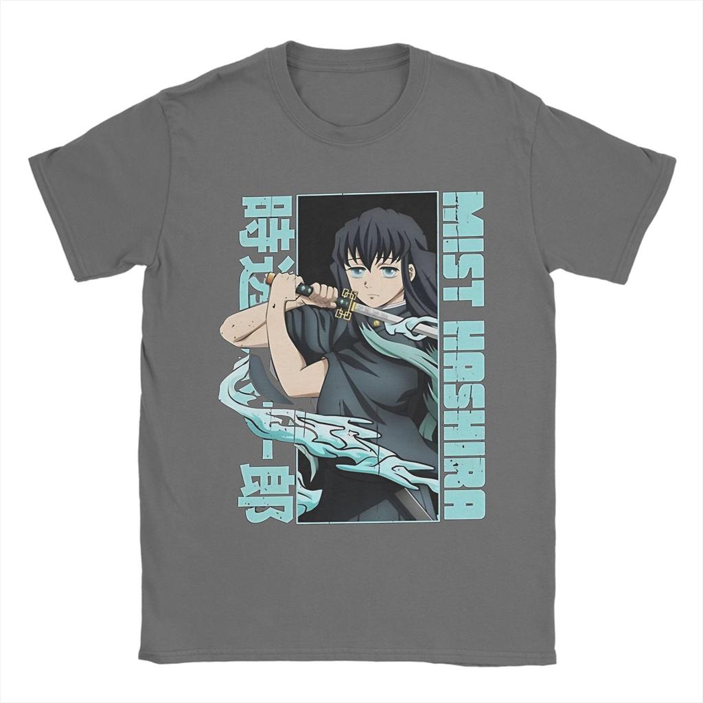 Muichiro Tokito Demon Slayer Kimetsu No Yaiba T Shirt  Pure Cotton Clothing Awesome Short Sleeve Round Neck Tees Printed T-Shirt