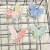 Gradient Butterfly Cute PP Clip Paperclip Cartoon Memo Clip Acrylic Paper Clip  Desk Organizer