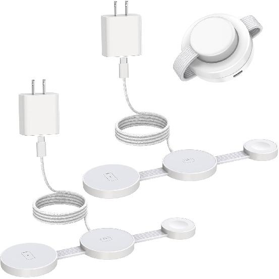 3 In 1 Charging Station for Apple Multiple Devices,Foldable Magnetic Wireless Charger for Travel Charging Pad,Wireless Charger Station for iPhone16