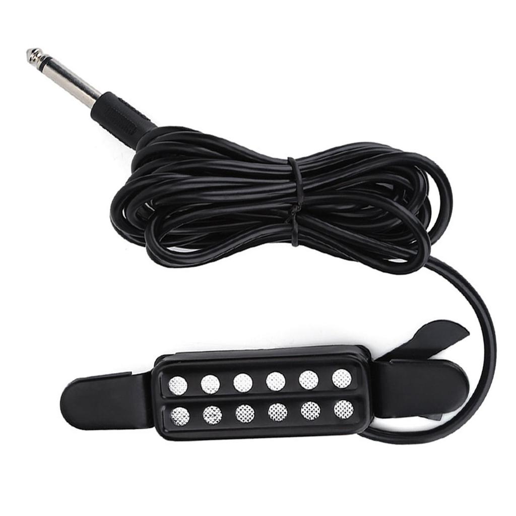12 Lydhull Magnetisk Pickup Transduser for Akustisk Gitar Musikkinstrumenter Tilbehør