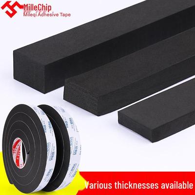 Self-Adhesive Black EVA Foam Strip for Cushioning and Window Sealing 