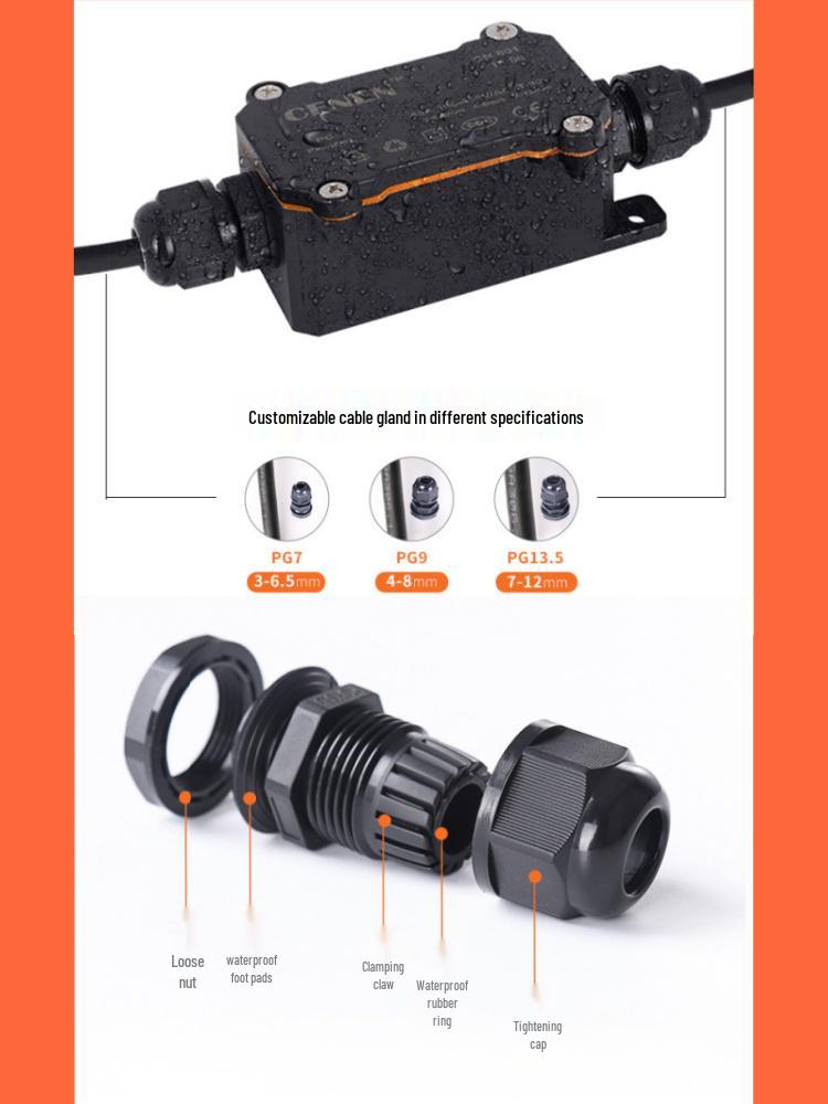 Outdoor Waterproof IP68 Flame Retardant Junction Box for Street Light Cable Sealing