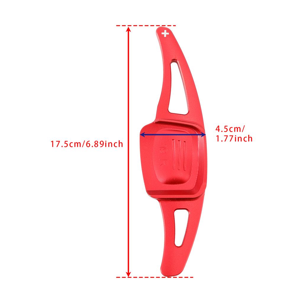 Steering Wheel Paddle Shifter Extension For VW Golf 8 Tiguan Aluminium Red