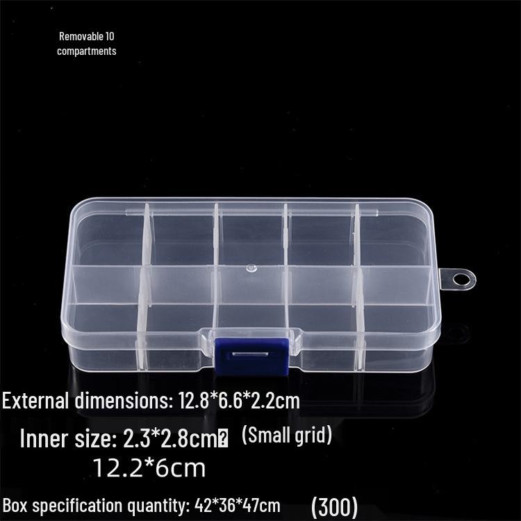 

Прозрачный пластиковый ящик для хранения с крышкой для мелких деталей и инструментов