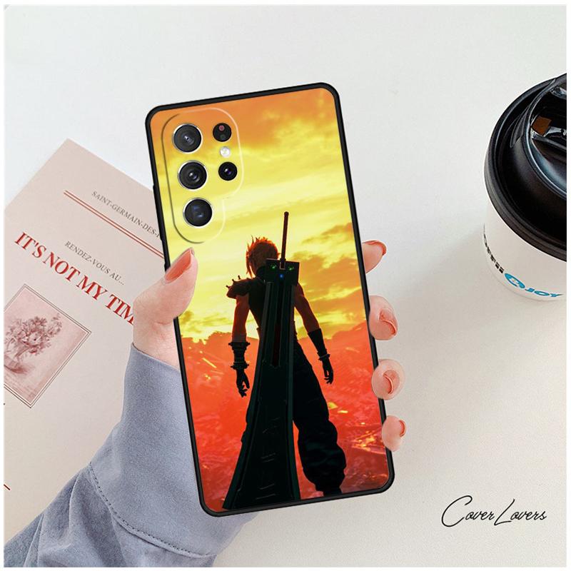 Final Fantasy Phone Case For Samsung Galaxy S24 S25 S23 S22 Ultra Note 10 20 Plus S20 S21 FE Cover