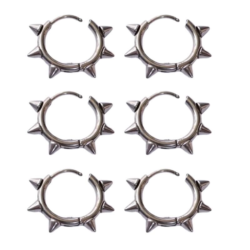 Серьги-гвоздики из нержавеющей стали с заклепками Современные серьги-гвоздики Модные серьги-гвоздики Украшения для ушей