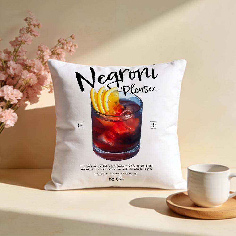 Stylový povlak na polštář Negroni Cocktailful Stylový omyvatelný povlak na polštář Ideální pro dekoraci pohovky, ložnice, auta