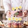 24Pcs Daisy Flower Cake Topper Toothpicks Chrysanthemum Cupcake Toppers Spring Daisy Flower Cake Picks for Birthday Supplies