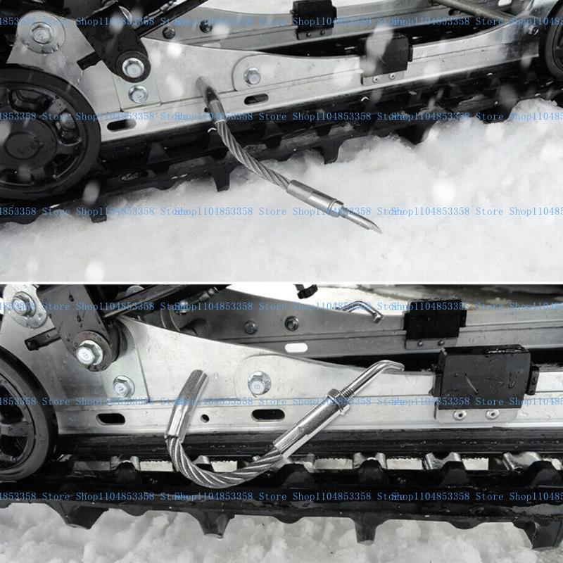 Snowmobiles Ice Scratchers Carbides Tip Snowmobile Reverse Scratcher Stainless Steel Left & Right Ice Snow Scratcher